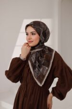 Nota Desen Soft Eşarp - Acı Kahve - Görsel 4