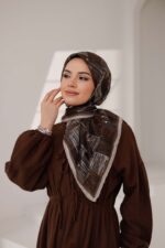 Nota Desen Soft Eşarp - Acı Kahve