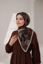 Nota Desen Soft Eşarp - Acı Kahve - Görsel 5