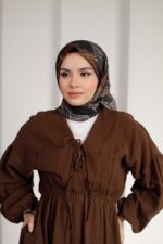 Nota Desen Soft Eşarp - Füme Karamel - Görsel 4