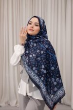 Alya Desen Soft Şal - Lacivert - Görsel 2