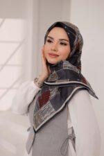 Nota Desen Soft Eşarp - Füme - Görsel 6