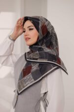 Nota Desen Soft Eşarp - Füme - Görsel 4