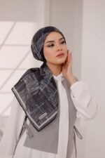 Nota Desen Soft Eşarp - Gümüş Füme - Görsel 3