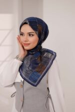 Nota Desen Soft Eşarp - Lacivert - Görsel 2