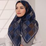 Nota Desen Soft Eşarp - Lacivert