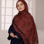 Nazenin Desen-Soft Şal Kiremit