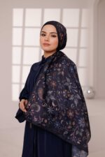 Rüya Desen-Soft Şal Lacivert