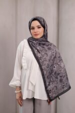 Rüya Desen-Soft Şal Gri