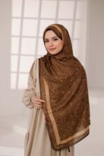 Nazenin Desen-Soft Şal Kahverengi