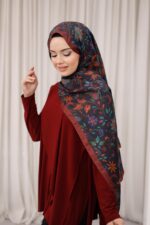 Rüya Desen-Soft Şal Kiremit Turuncu - Görsel 5